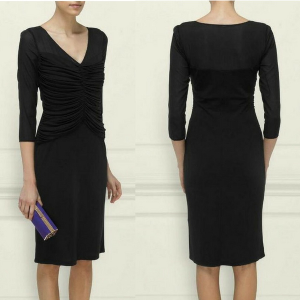 L.K. Bennet anis sheer sleeve dress SZ 6 N…